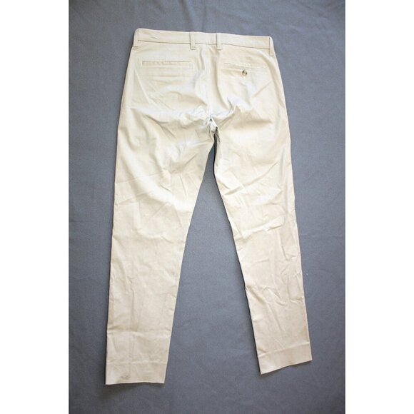 Vince Griffith Chino Men's Pant Slim Fit Twill Flat Front British Khaki Size 32 - Picture 7 of 10